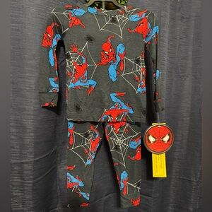 Marvel Spider-Man Kids' Gray/Red Pajama Set-size 18mos NWT